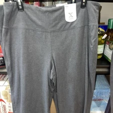Xersion Women’s XXL Heather Grey Quick Dri Elastic Waist BOOTCUT YOGA PANT