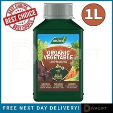 Image of WESTLAND ORGANIC VEGETABLE LIQUID PLANT FOOD 1L CONCENTRATED FERTILISER FEED NEW