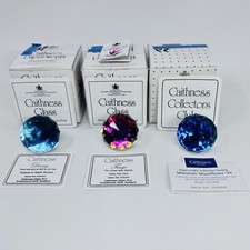 Caitness Crystal Paperweights Figurine X 3
