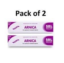 2 x SBL Arnica Ointment 25gm for Traumatic Injuries,Neuralgias, Muscular Pain