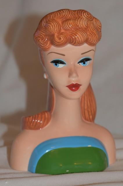 barbie head vase