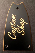 GUITAR TRUSS ROD COVER Engraved EPIPHONE Scoop Casino - CUSTOM SHOP - BLACK GOLD