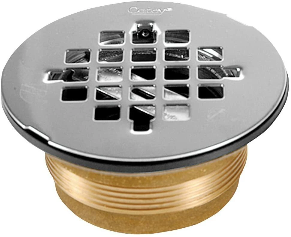 Oatey 42150 NC Brass NO CALK Shower Drain Flange with Stainless Steel 2 Inch