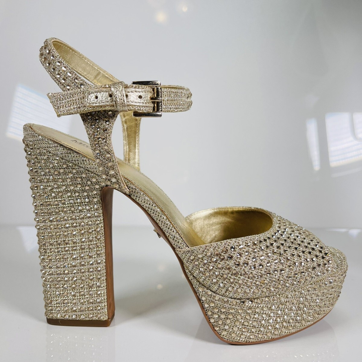Platform Sandal MICHAEL KORS Heel Open Toes Gold 2025