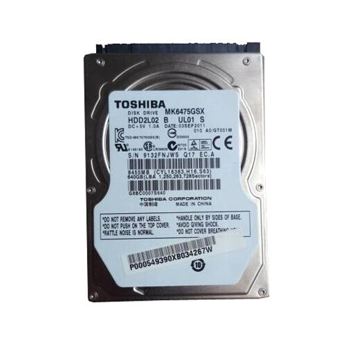Toshiba 640GB MK6475GSX 5400RPM SATA 2.5