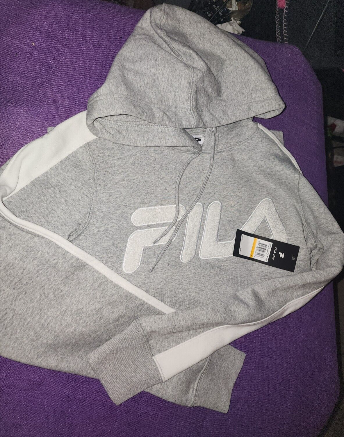 Felpa FILA con cappuccio grigia Chica taglia S nuova con etichetta donna