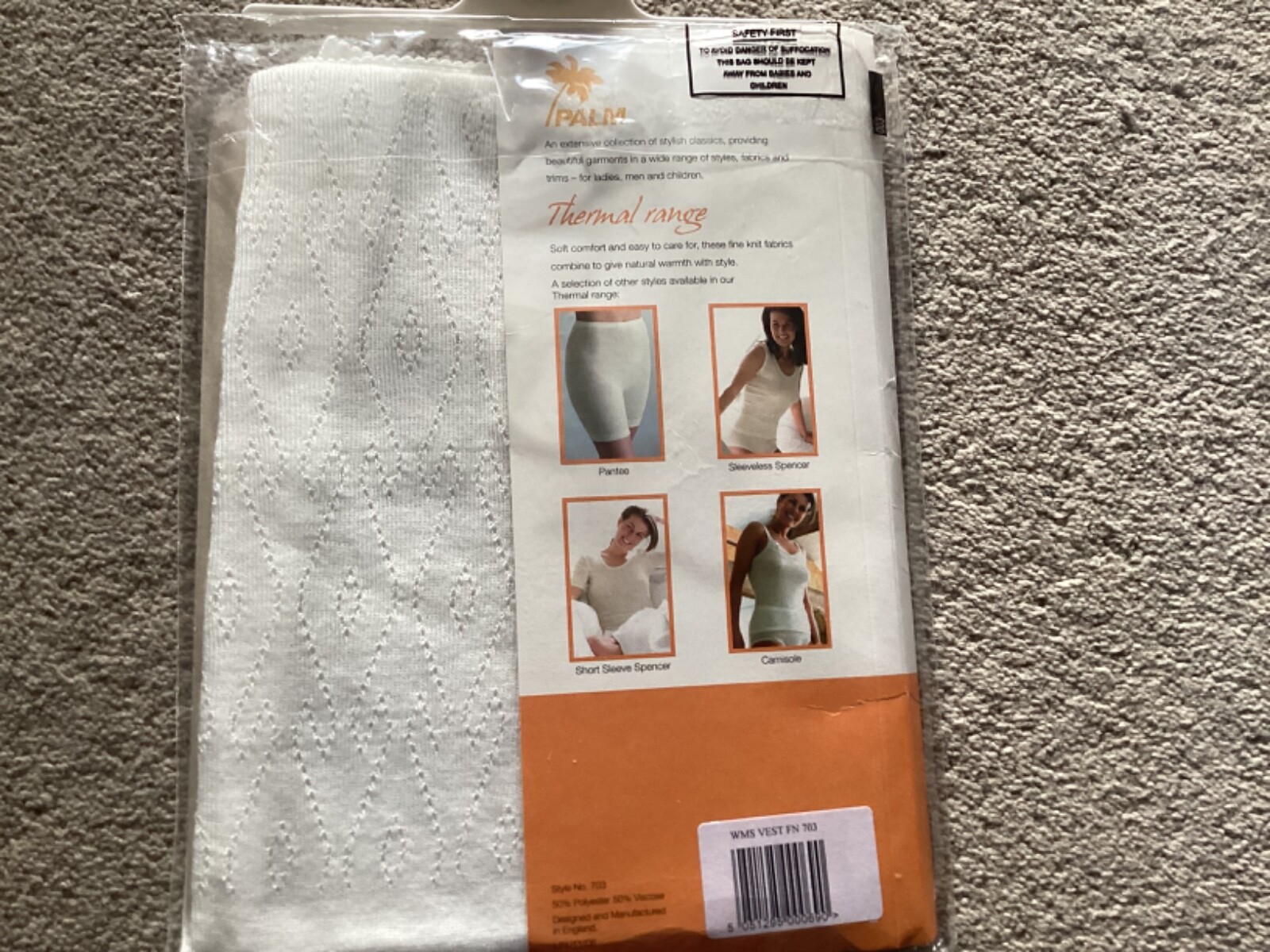 PALM LADIES THERMAL VEST SIZE M eBay