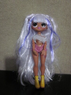 LOL Surprise OMG Remix Kitty K Fashion Doll Lavender Purple Tinsel