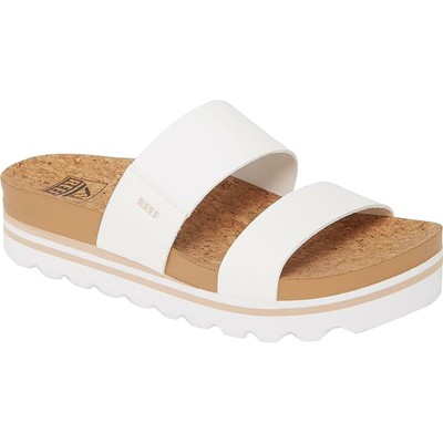 Reef Womens Bounce Vista Hi White Footbed Sandals Shoes 5 Medium (B,M) BHFO 8352 772204529136 | eBay