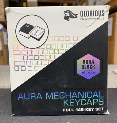 Glorious Aura Mechanical Keyboard Keycaps V2 - Black