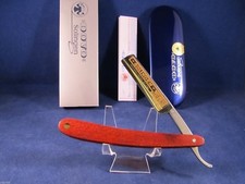 Dovo 5/8 Red Wood Germany Straight Razor 24kt...