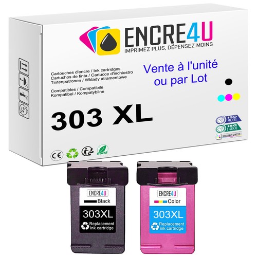 CARTOUCHE D'ENCRE HP 303 BLACK + 3 COL PACK - HP Instant Ink | Vanden Borre