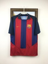 Barcelona Home football shirt 2003 Soccer Nike Jersey Rare Trikot Mens Size M