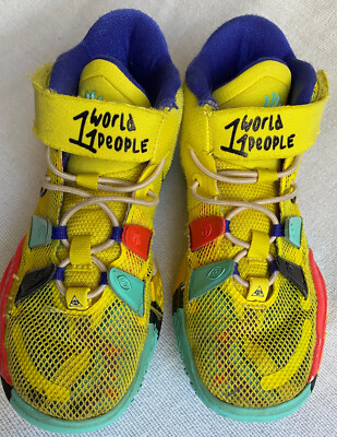 Nike Kyrie World People Yellow Size 13C Kids' Sneaker