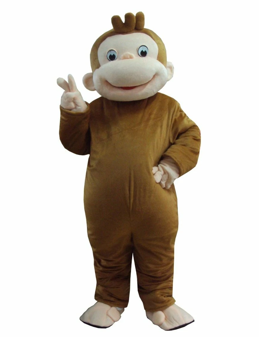 Acquista La Mascotte Della Scimmia Curioso Di George Di Alta Qualità  Costumi Il Costume Del Partito Di Halloween Del Vestito Operato Dal Fumetto