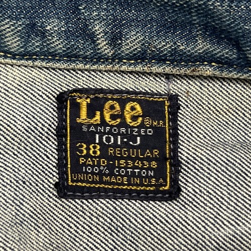 VTG 60s Men's Lee Sanforized Union Made Denim Jacket 101-J Size 38 R Vintage USA - Picture 7 of 24