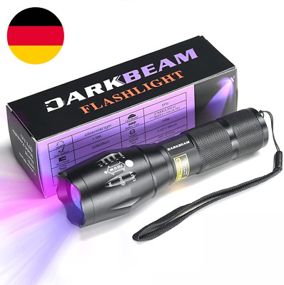 UV 365 Nm Und 395 Licht Holzlampe Dunkbeam Schwarzlicht Ultraviolett Taschenlamp