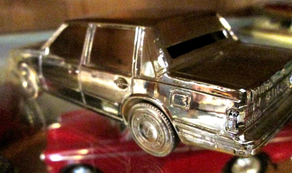 rare silverplated moneybank VOLVO 760GLE 1984 - made for VOLVO as PR by DACAPO - Image 2 of 3