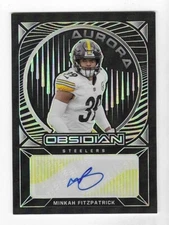 Minkah Fitzpatrick 2021 OBSIDIAN NFL AURORA AUTOGRAPH CARD Steelers AUTO SP /25