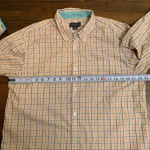 Covington Shirt Men Large Button Down Long Sleeve Multicolor Check 100% Cotton - Picture 4 of 7