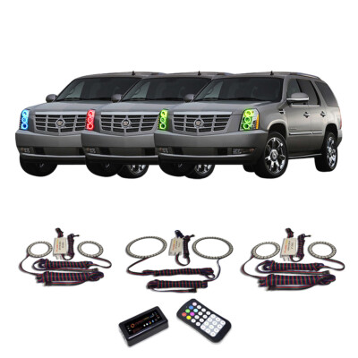RGB Multi Color Bluetooth Headlight Halo kit for Cadillac Escalade 07-14