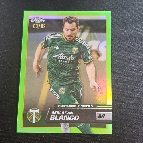 2023 TOPPS CHROME MLS SEBASTIAN BLANCO GREEN 03/99 DD9