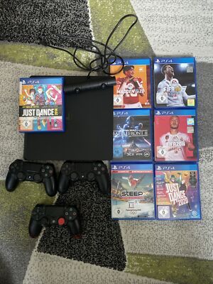 Ps4 Slim + 3 controller + Camera + 7 Spiele 