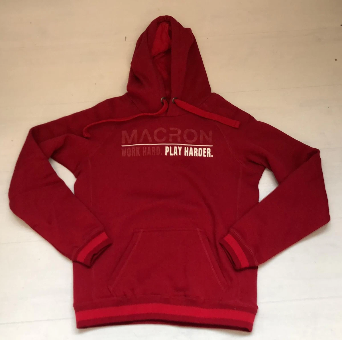 Sweat à Capuche Macron Research 1971 - Gris, Coton, Taille Régulière, Neuf Avec étiquettes, Poches