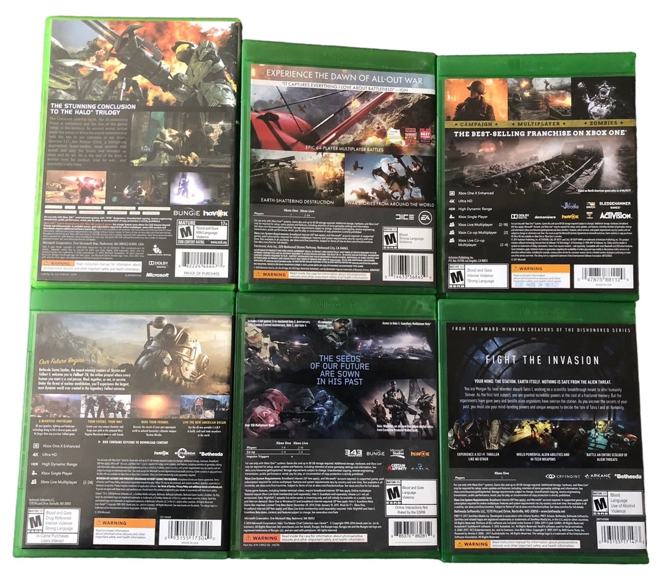 Lote de 6 juegos Xbox/1 juego Xbox 360/6 juegos Xbox One Foto 2 de 4