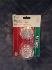 NEW IN PACKAGE Danco 14884 Pair of Handles for Sterling Faucets, White Clear