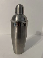 Stainless Steel Cocktail Shaker Mixer 18/8 Exclusively Oggi Lid & Strainer