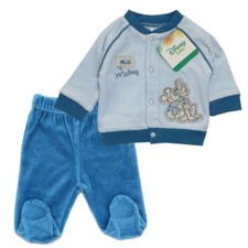 Disney Baby Boy Mickey Mouse Polar Fleece Brushed Sweat Overalls Up To 6 Months