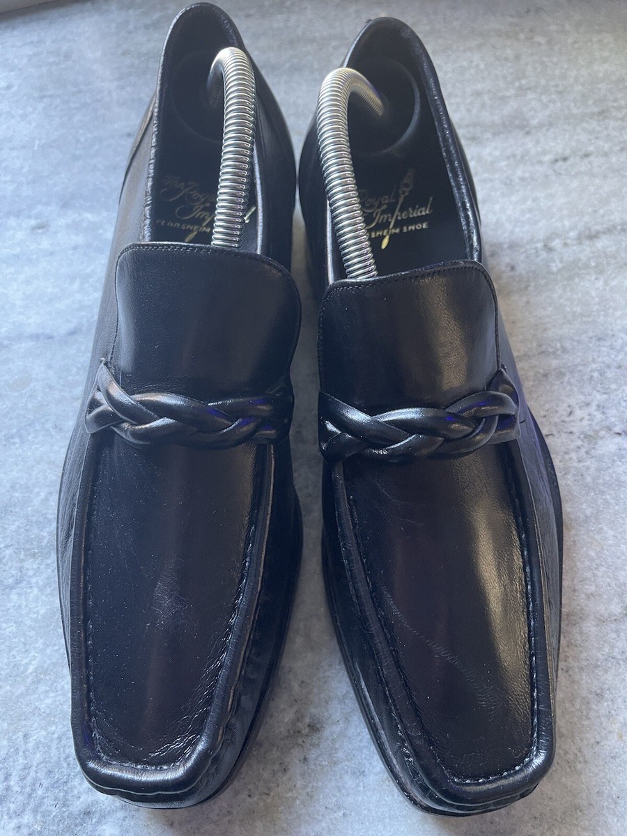 Vintage Florsheim Royal Imperial Loafers Size 8.5 C Black | eBay display picture 3