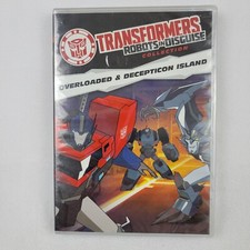 TRANSFORMERS ROBOTS IN DISGUISE OVERLOADED AND DECEPTICON ISLAND (DVD) NEW
