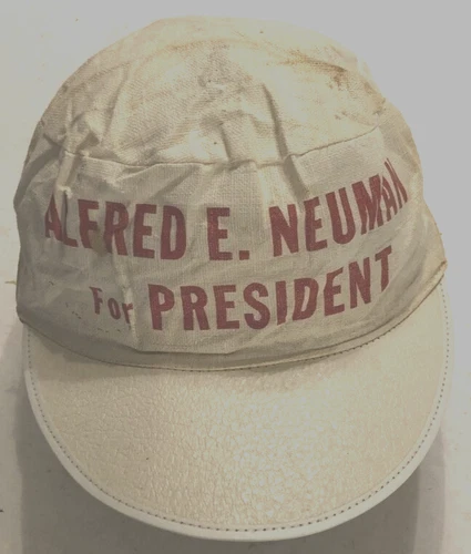 MAD Alfred E. Neuman Rare President Magazine Vintage 60s White Painter Paper Hat