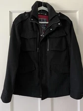 David Bitton Buffalo Men’s 60% Wool Black Coat Small