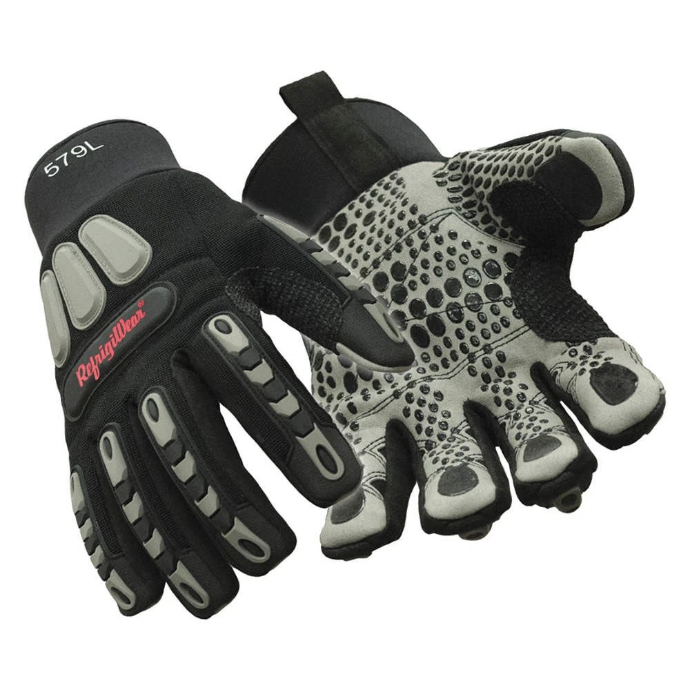 REFRIGIWEAR 0579RBLKXLG Insulated Impact Pro Glove,PR 56KC42