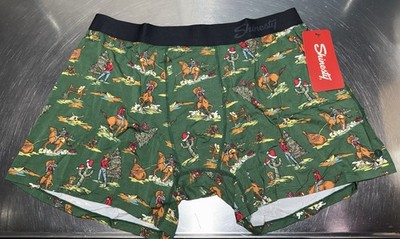 Shinesty Men's Cowboy Christmas Ball Hammock Pouch Boxers Large