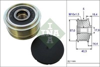 Schaeffler INA 535 0187 10 Generatorfreilauf FüR Hyundai KIA
