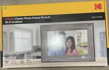 KODAK Classic Photo Frame 10-Inch Wi-Fi Enabled Model: RCF-1013W   Gray Wood