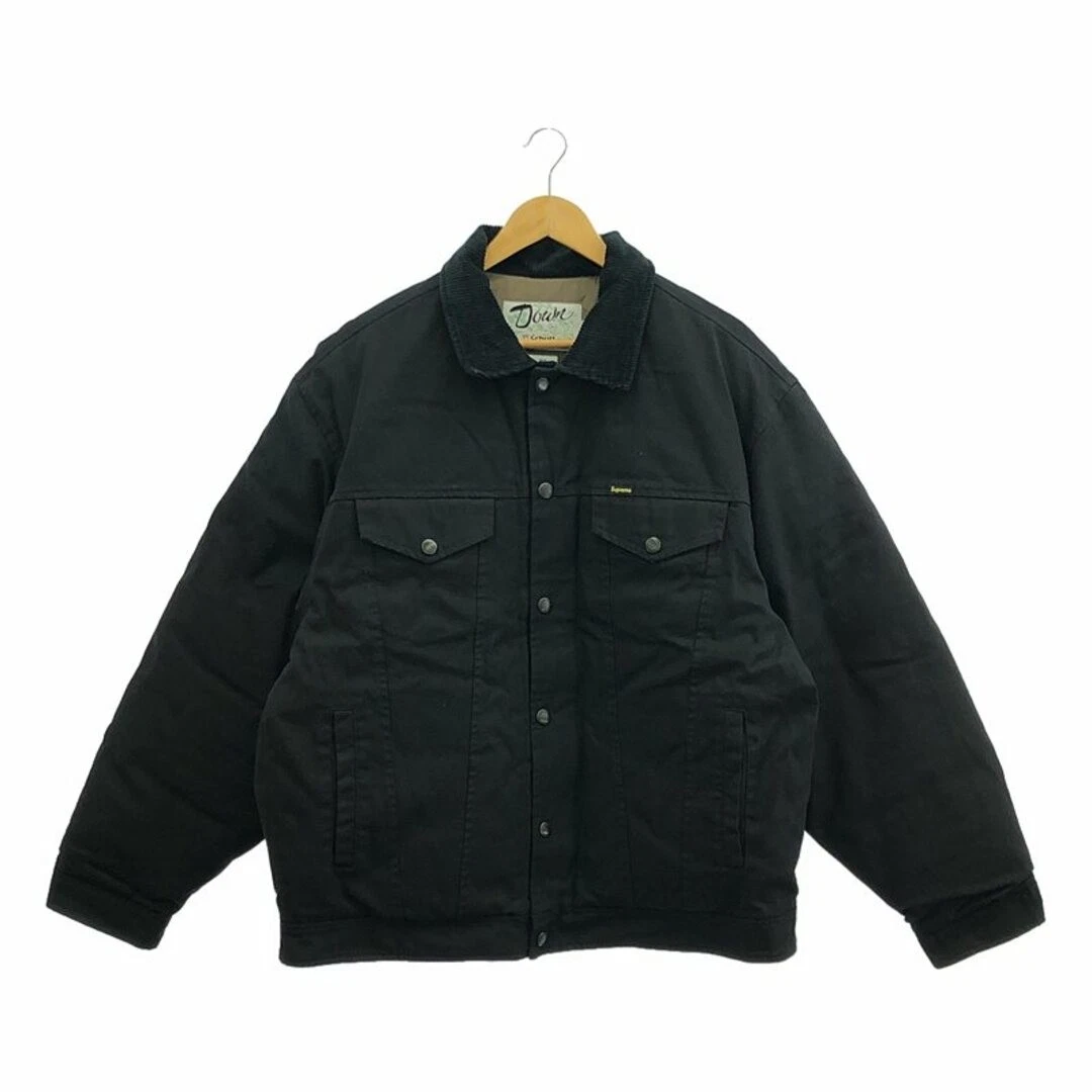 Veste camionneur SUPREME 2022 AW x Schott Shot toile duvet XL noir occasion KLDR 0