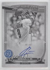 2020 Topps Gypsy Queen Black & White 2/50 Carter Kieboom #GQA-CJ Auto 10m3