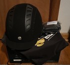 Back On Track Trauma Void Riding Helmet EQ3 Microfiber Black Size 60cm NWT! — photo 2