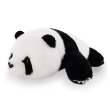 Plush Panda Stuffed Animal, Black and White Weighted Plush Pillow, 12" Soft 