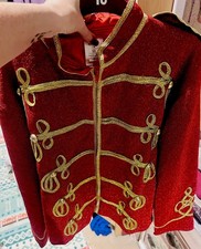 Michael Jackson Fancy Dress Red and Gold Large Jacket 