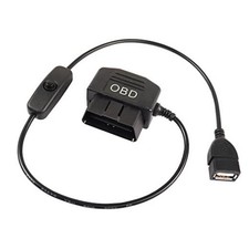 OBD to USB Power Cable Adapter 16Pin OBD2 Male to 5V 2A USB Female Connector