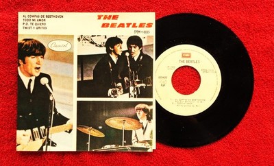 THE BEATLES   ROLL OVER BEETHOVEN +3   MEXICAN PRESSED EP AND PICTURE SLEEVE