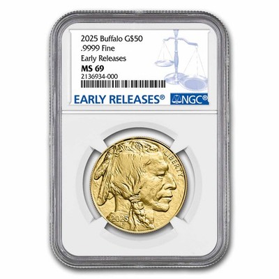 2025 1 oz Gold Buffalo MS-69 NGC (Early Releases) | eBay