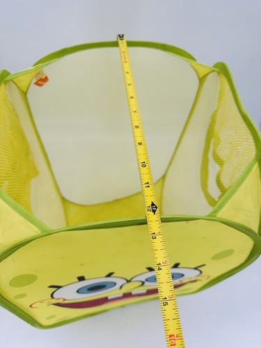 Vintage 2005 Spongebob Squarepants Pop-Up Maglia Vestiti Cesto con Manici RARO - Foto 10 di 11