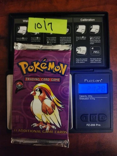 1999 Pokémon Heavy Base Set 2 Factory Sealed Booster Pidgeot Art 21.28 g WOTC 